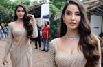 Nora Fatehi’s fabulously festive saree can’t help but sparkle away